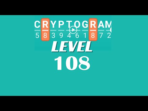 Cryptogram Level 108 Answers Go Answer