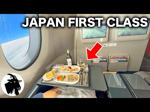 Flying the most luxurious plane in Japan ✈️ I got on a domestic flight of "JAL First Class" 🇯🇵