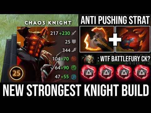 How to Play Chaos Knight Against Split Pushing Enemy with Battlefury 1Hit K.O illusions Cleave DotA2