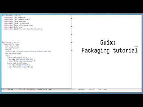 Guix: Packaging tutorial
