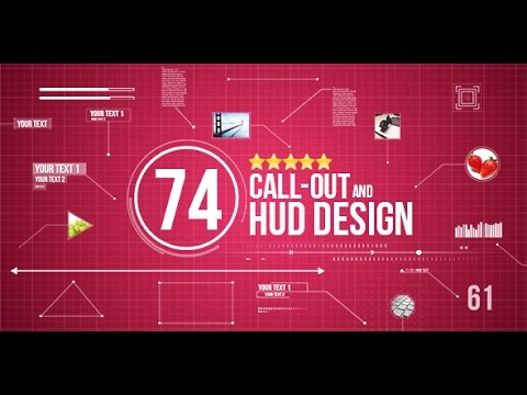 74 Call Out and Hud Design Pack (After Effects template)