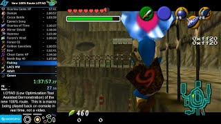 Ocarina of Time 100% New Route LOTAD in 2:57:59 [commentated]