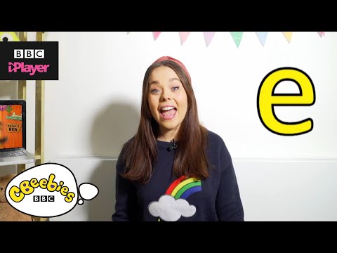 Learn letter "e" with Evie and Dodge | Phonics | CBeebies House