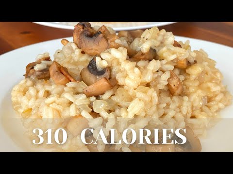 Creamy Easy Mushroom Risotto Recipe without Wine Lower Calorie Option that Tastes Great