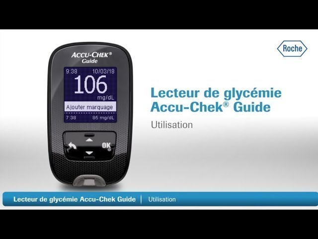 Lecteur de glycémie Accu Chek Guide - systeme de surveillance
