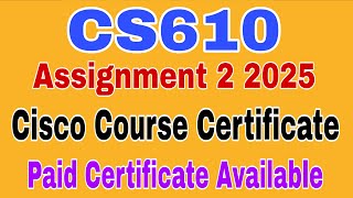 Download the video "CS610 Cisco Assignment 2 Solution Spring 2025//Cs610 Assignment 2 solution 2025"