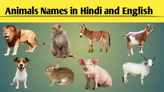 30 Animals names-Hindi & English | Simple Sentences | Animals names | #animalsname