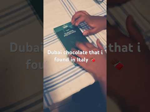 Dubai chocolate in Italy 🍫#shortvideo #shorts #dubaichocolate #srilanka