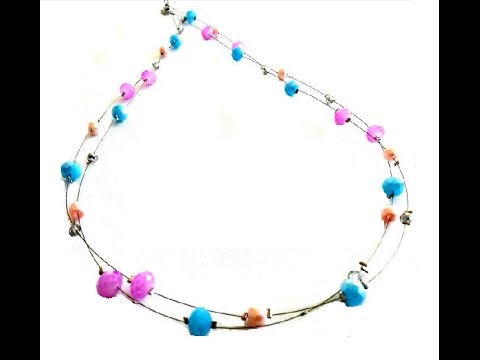 How to make illusion necklace using tiger tails