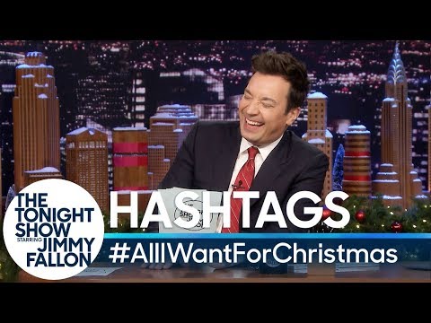 Hashtags: #AllIWantForChristmas