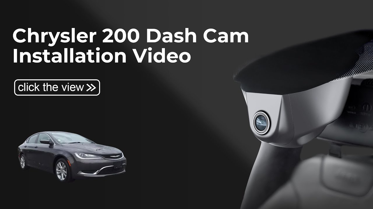  Chrysler 200 Dash Cam 021B Installation|Mangoal tech dash cam