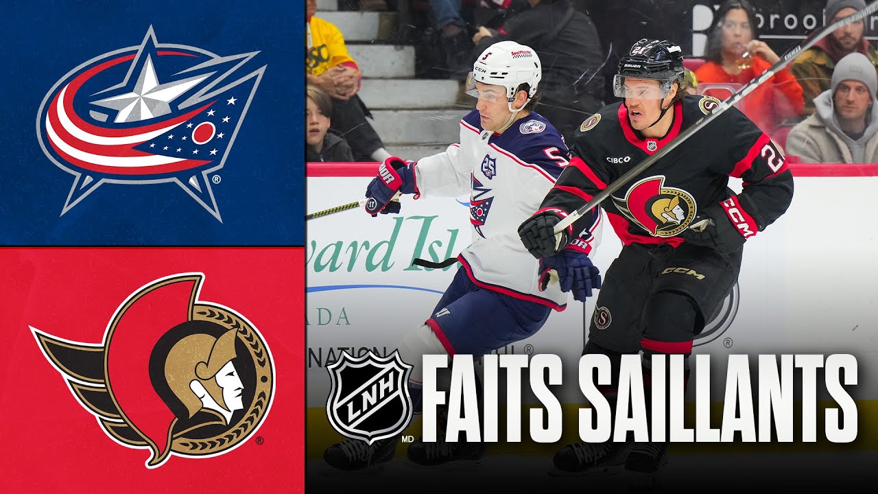Blue Jackets vs Sénateurs | 29/12/25 | Faits saillants