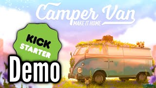 Organising My Cosy Camper Van | Camper Van Make it Home Demo Gameplay (Steam Deck)