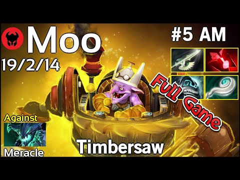Moo [J.Storm] plays Timbersaw!!! Dota 2 Full Game 7.19
