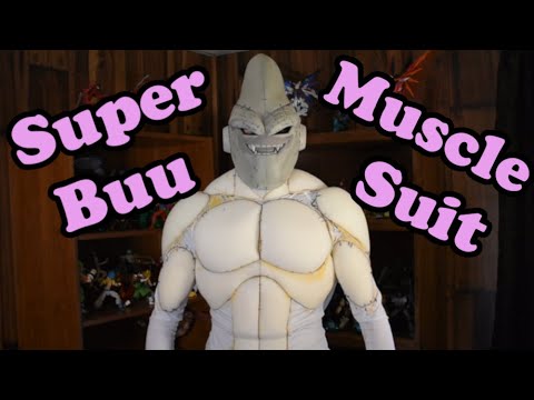 Gluing foam to a muscle suit - Super Buu Vlog Part 4