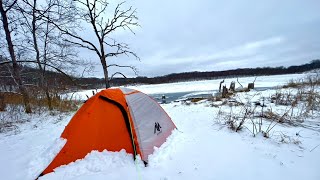 Solo Camping In Snow