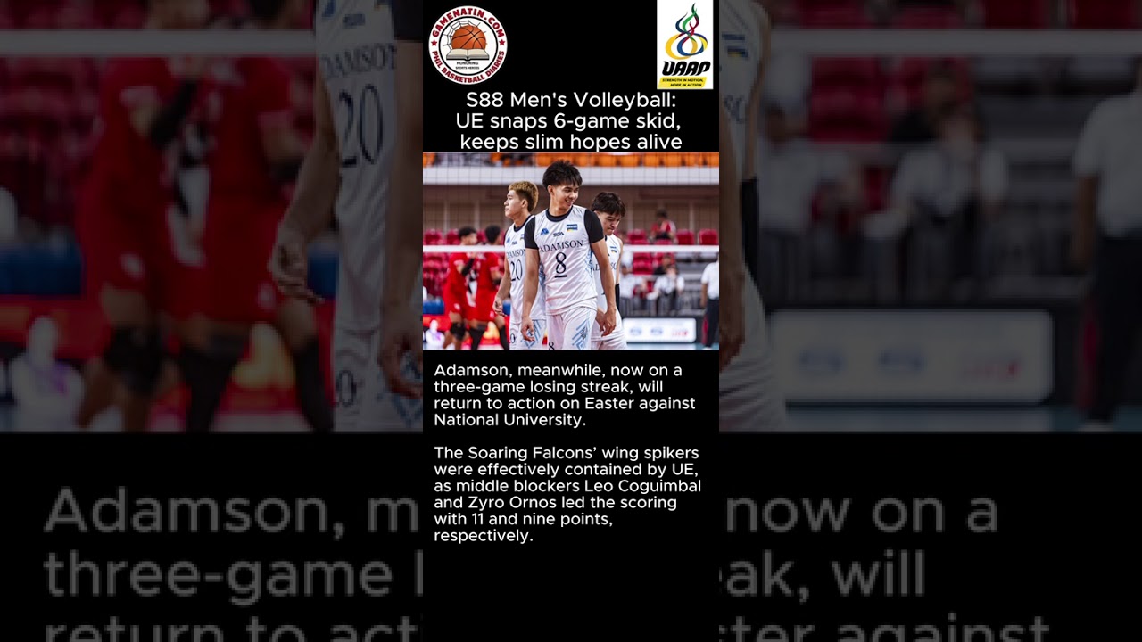 UAAP Men's Volleyball: UE repeats over Adamson