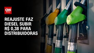 Vídeo: Reajuste no combustível: Diesel vai subir R$ 0,38 no Brasil | CNN PRIME TIME