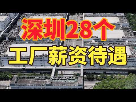 深圳28个工厂薪资待遇，点赞加关注并收藏起来
