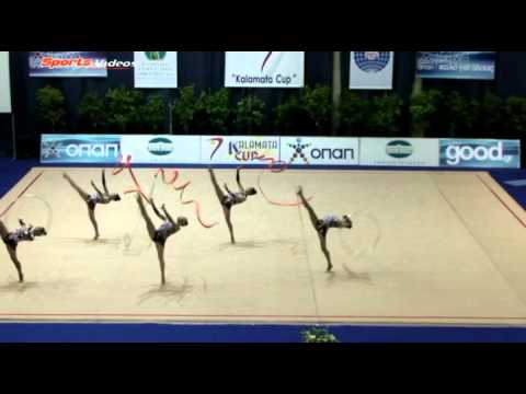 UZBEKISTAN ENSEMBLE GROUP KALAMATA CUP 2011 3 RIBBONS 2 HOOPS.mp4