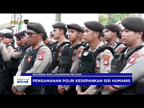 POLDA KALTENG KEDEPANKAN SISI HUMANIS DALAM MENGAWAL UNJUK RASA DI KANTOR DPRD