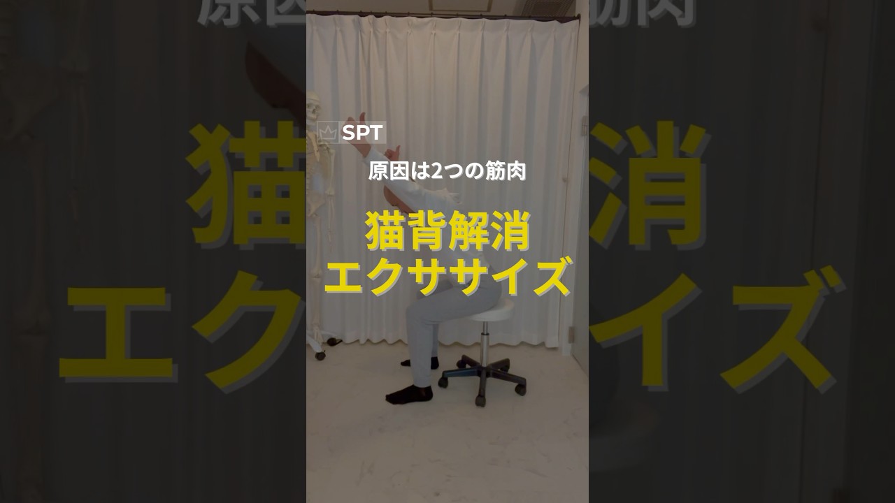 原因は2つの筋肉！猫背解消ストレッチ