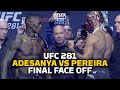 Israel Adesanya vs. Alex Pereira Final UFC 281 Faceoff | MMA Fighting