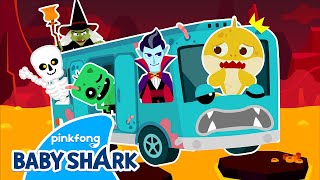 Baby Shark&#39;s Halloween Wheels on the Bus | Bus Play | Baby Shark Official