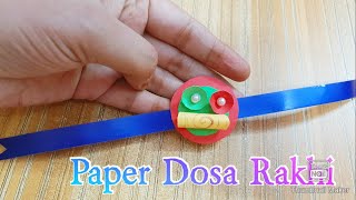 Paper Dosa Rakhi Making At Home/Miniature Food Rakhi/Diy Food Rakhi😋