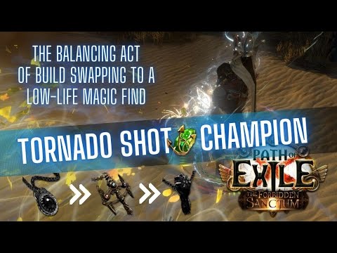 [PoE 3.20] BUILD SHOWCASE - Tornado Shot Champion Magic Find Hybrid