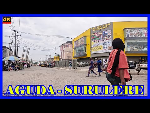 🇳🇬Inside Aguda Surulere: Lagos Streets You Rarely See | 4K Walking Tour Nigeria