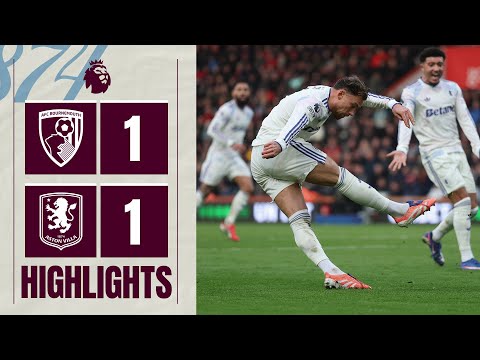 Rogers on target again 🥶 | Bournemouth 1-1 Aston Villa | Premier League Highlights