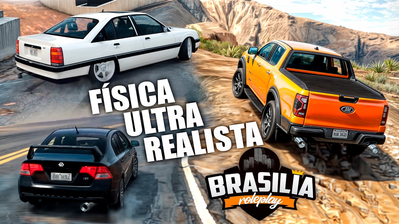 Criei uma física ABSURDA pros carros do GTA! - Brasilia RP FiveM
