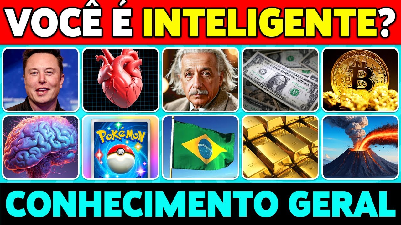 50 Perguntas de CONHECIMENTOS GERAIS 🧠🤔🤓 | Quanto Você Sabe? | Heroi Quiz
