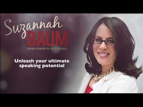 Suzannah Baum Speaker on Outstanding Presentations/Public Speaking Demo Reel