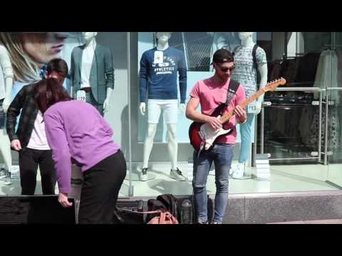 Zach Brosnan and David Corkery Busking Tralee 2017
