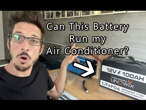 Run your VanLife Air Conditioner on This Lithium battery!