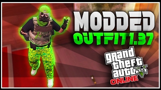 GTA 5 ONLINE "Create A Modded Outfit"(Run and Gun) Using Easy Clothing Glitches 1.37(Gta 5 Glitches)