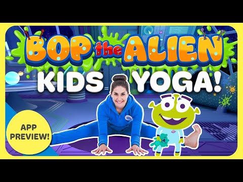 Bedtime Kids Yoga with Bop the Alien (app preview) | Cosmic Kids