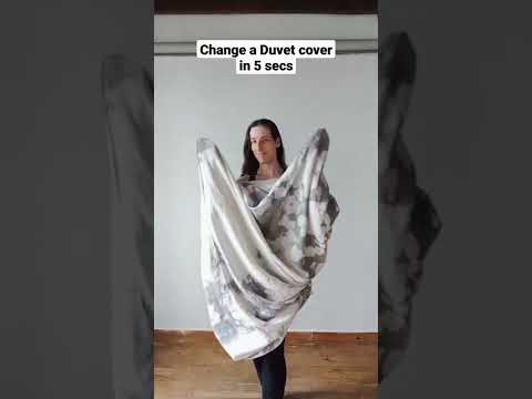 Change your Duvet Cover in 5 seconds [ Home Hack ]