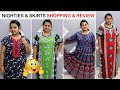 Nighties Skirts Shopping Haul Review From 300 Rs Shopping Haul Meesho Shopping Haul