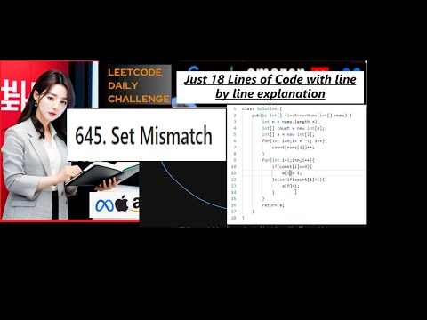 Leetcode 645 Set Mismatch Easy Java Solution Developer Coder Leetcode Beginnerfriendly Easy