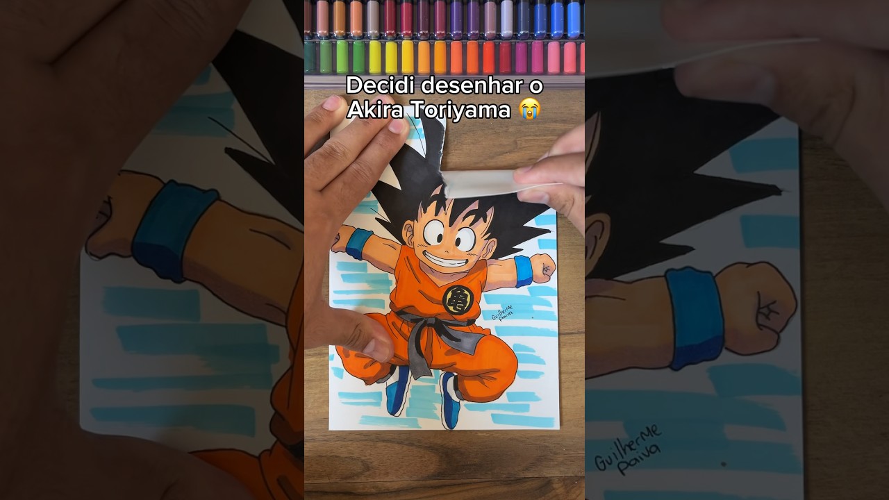 Em homenagem ao criador de dragon ball Akira Toriyama q infelizmente faleceu decidi fazer um desenho