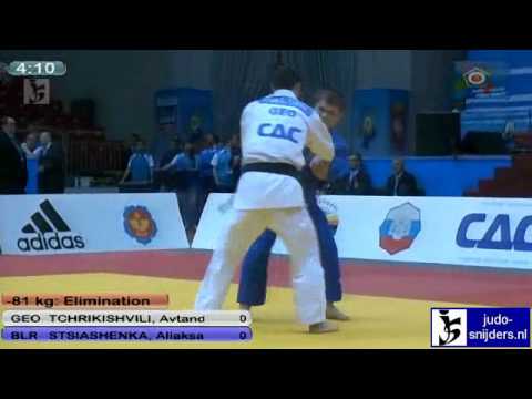Avtandil Tchrikishvili (GEO) - Aliaksandr Stsiashenka (BLR) [-81kg]