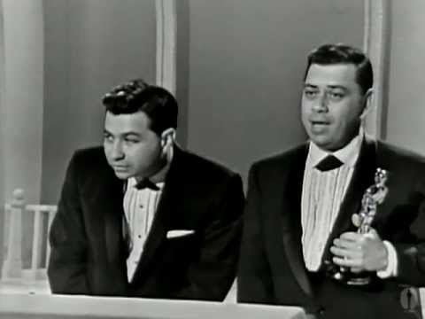 The Sherman Brothers winning the Oscar® for Music Score for "Mary Poppins"