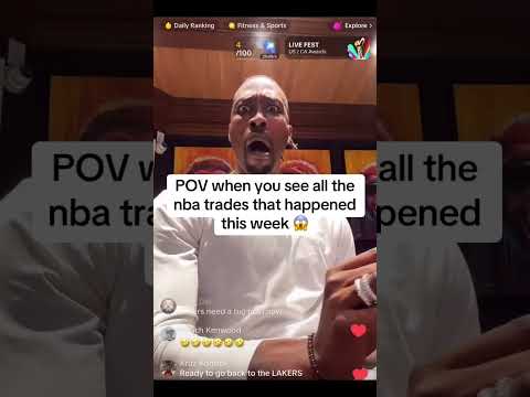 Dwight Howard’s Live Reaction to AD & Luka Trade 🤣 #nba #lakers #basketball