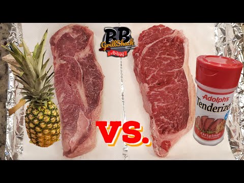 Tenderize steaks in 30 minutes!? Testing Pineapple and Adolph's Steak Tenderizer!