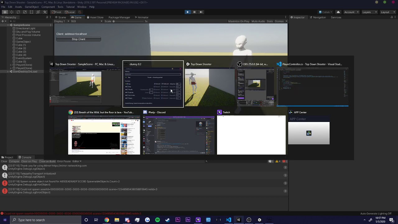 Unity Mirror Server Authoritative Movement Example