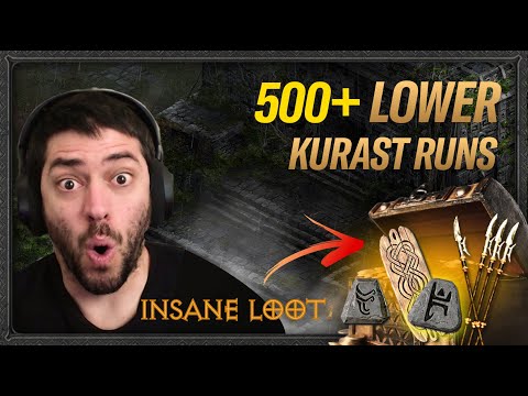 500 LOWER KURAST RUNS | The Most High Runes EVER FOUND IN A DAY