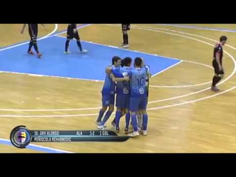 Gol Javi Alonso 1 2 Santiago Futsal   Peñiscola Rehab Medic